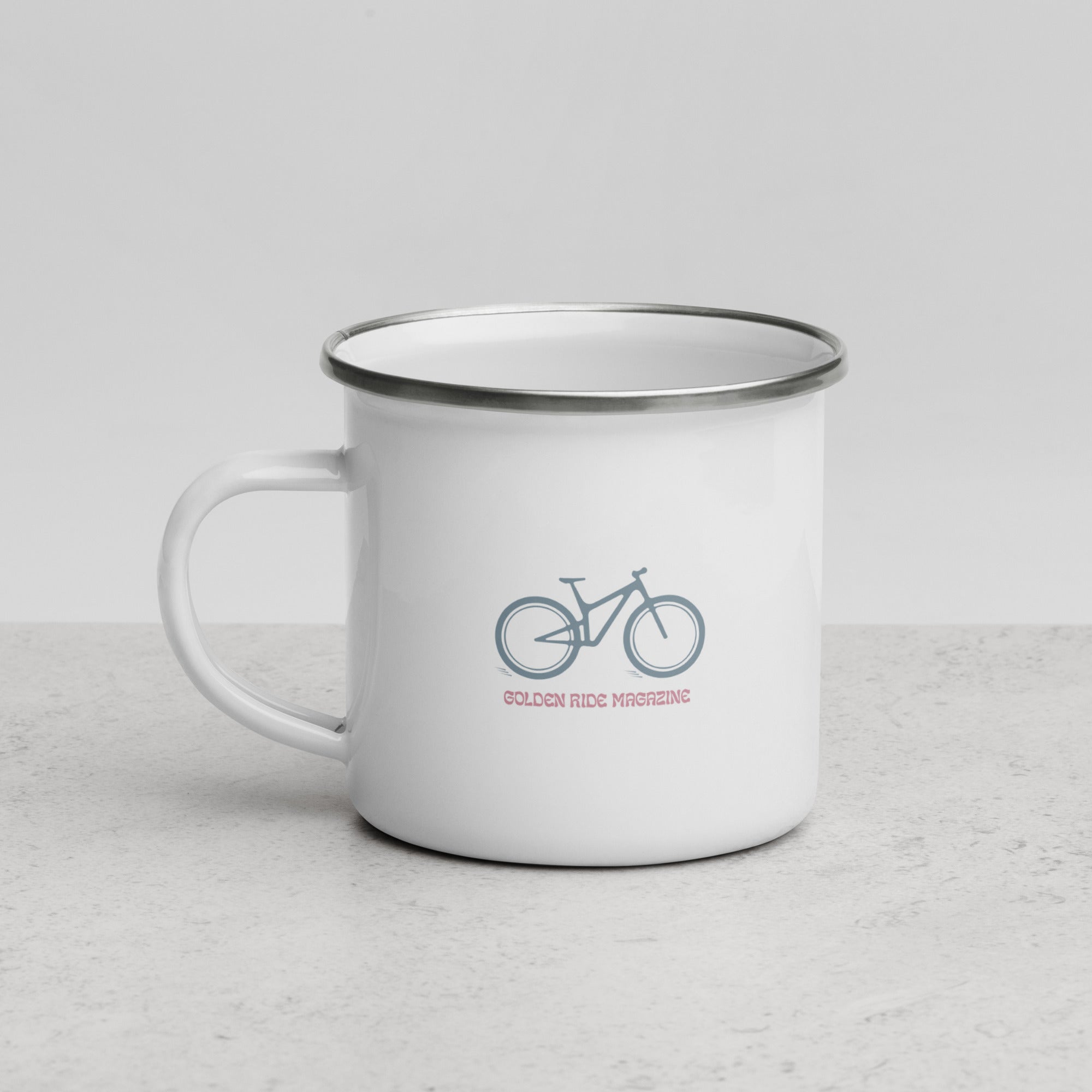 Emaille-Tasse "Free Ride"