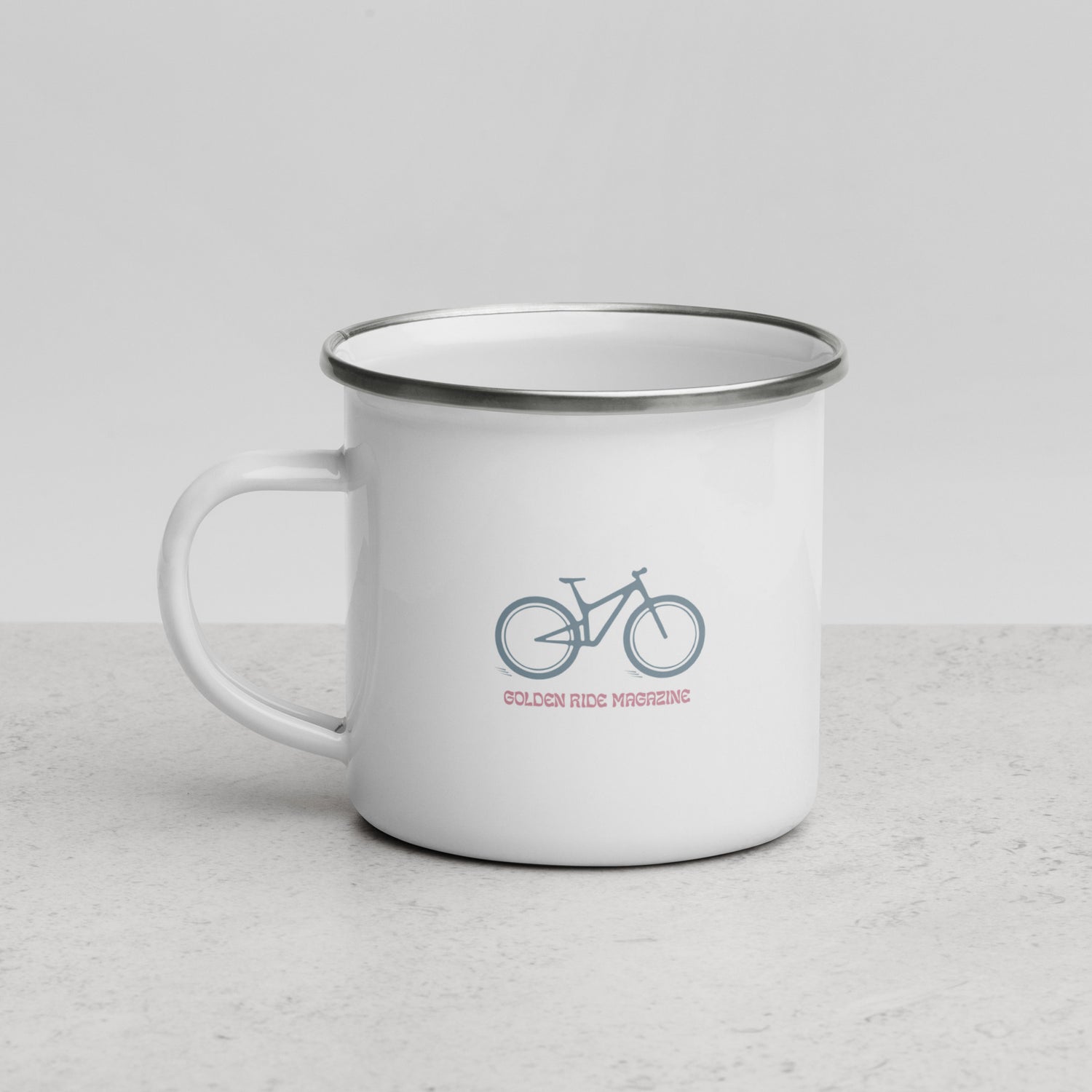 Emaille-Tasse "Free Ride"